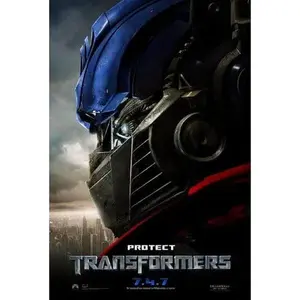 TRANSFORMERS - 13.5"x19.5" Original Promo Movie Poster 2007 Protect MINT