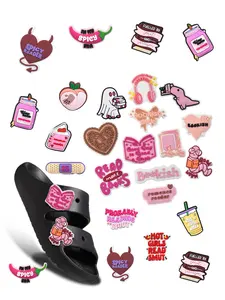 Bookish Smut Designer Style Shoe Charms DIY Garden Shoe Accessories, Cartoon Pattern, Casual Style, Birthday Gift for Book Lovers, Decor, Footwear, Shoe Decoration