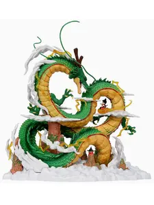 Oriental Dragon Collectible Statue- Advanced Indelible PVC Figurine,Dynamic Winding Posture,Lightning &Cloud Scenes, Collectible Figure Decor for Myth Lovers, Home-Office Gift Statue Figurines for Collectors