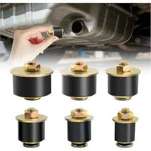 6PCS Rubber Freeze Plugs 3/4" 7/8" 1" 1-1/8" 1-1/4" 1-3/8",Rubber Plugs Automotive for 19mm-38mm Hole Inner Diameter,Universal Car Accessories Replace Engine Expansion Plug