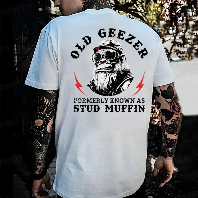 Men's Old Geezer Formerly Known As Stud Muffin T-shirt