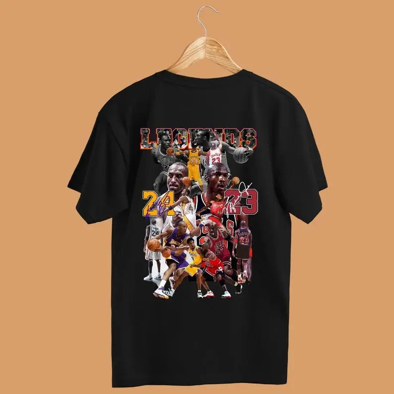 Michael Kobe Shirt, Basketball Legends Graphic Shirt, Chicago & Lakers Shirt, Michael T-shirt, Kobe Shirt, GOAT Basketball Legends