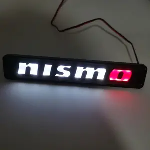 NISMO LED Logo Light For Front Grille Badge Illuminated Emblem Decal Car Accessories