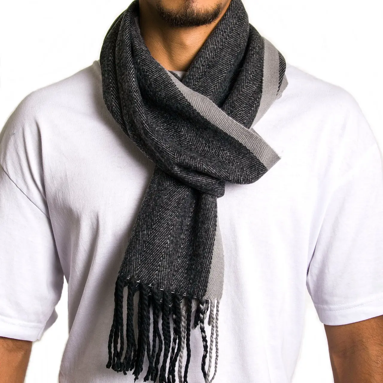 Alpine Swiss Mens Plaid Scarf Softer Than Cashmere Scarves Winter Shawl
