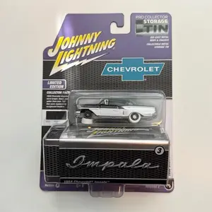 Johnny Lightning 1958 Chevrolet Impala 1:64 Scale Diecast Metal Classic Car - 2025 JL White Lightning 2 B Chase Limited Edition Storage Tin, Collector Item, Factory Error, Model Cars, Car Enthusiast
