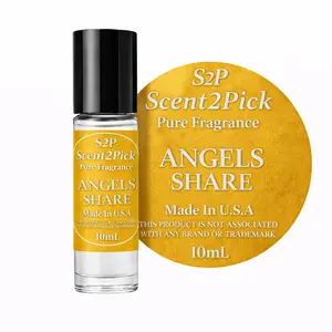Angels Share Inspired Roll-On Fragrance Oil 10ml – Alcohol-Free Long-Lasting Cinnamon, Tonka Bean & Oak Absolute