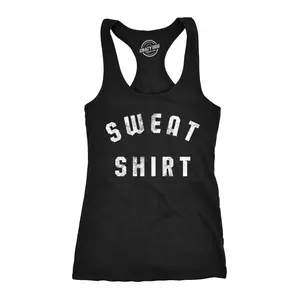 Womens Fitness Tank Sweat Shirt Tanktop Funny Workout Gym Graphic Shirt Funny Racerback Tank Cute Slimming Tank tops comfortable soft top Funny Fitness Sleeveless Tee Novelty Tank Tops for Women Black