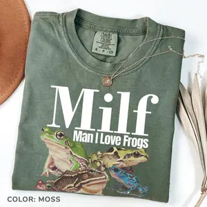 Comfort Colors Vintag Man I Love Frogs T-shirt, Meme Frog Shirt, Style Unisex T-shirt, Offensive Unisex Tee, Inappropriate Funny Gag Gift, Gen Z Meme Vintage Top
