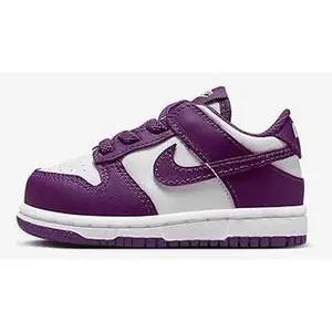 Toddler's Nike Dunk Low White/Viotech-White (FB9107 110)