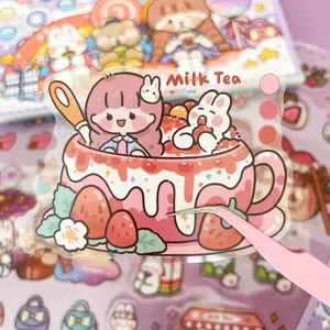 Cute Waterproof Sticker Book with 1000+ Anime Stickers for Scrapbooking Bullet Journals DIY 50 Pages High Quality