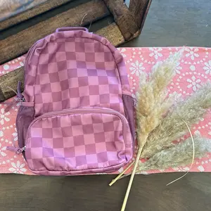 Checkered backpack
