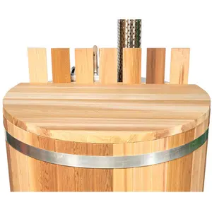 6' Original Tub Clear Cedar Cover (2 Piece)