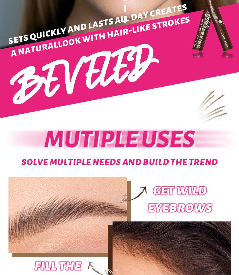 Multi-Tip Hair-Like Eyebrow Pen, Waterproof Quick-Dry Brow Marker, Natural Microblading-Effect Eyebrow Pencil for Defined Brows Multi-Tip Hair-Like Eyebrow Pen, Waterproof Quick-Dry Brow Marker, Natural Microblading-Effect Eyebrow Pencil for Defined Brows