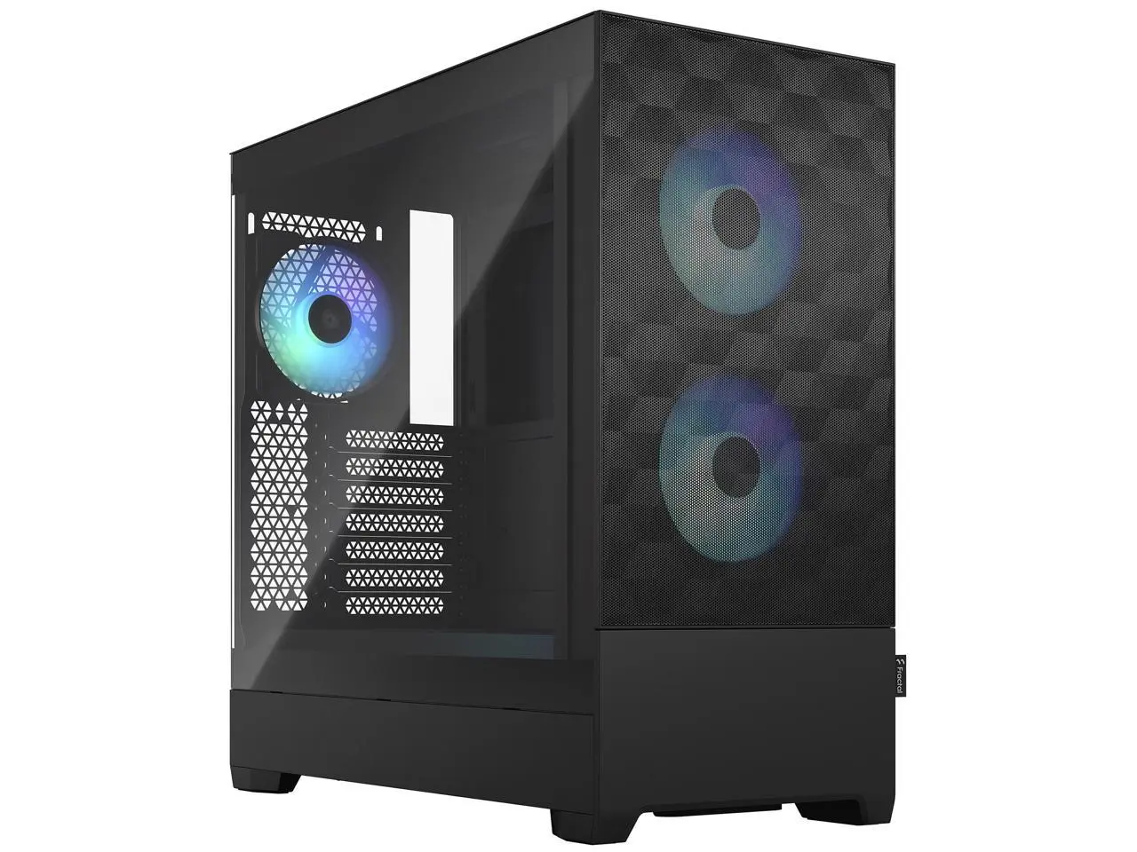 Fractal Design Pop Air RGB Black TG ATX High-Airflow Clear Tempered Glass Window Mid Tower Computer Case Fractal Design Pop Air RGB Black TG ATX High-Airflow Clear Tempered Glass Window Mid Tower Computer Case