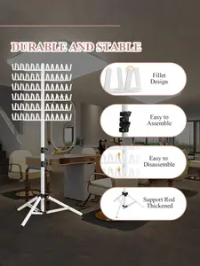 3 Colors Braiding Hair Rack, Hair Supply Organizer, Standing Extension Holder Hanger, Standing Design, 144 Pegs Divider, Separator Stand Display, Hair Styling Tool