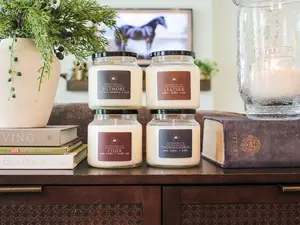 The October Collection – Clean, Non-Toxic Soy Candles by RiverHomeCo. Wood Vanilla