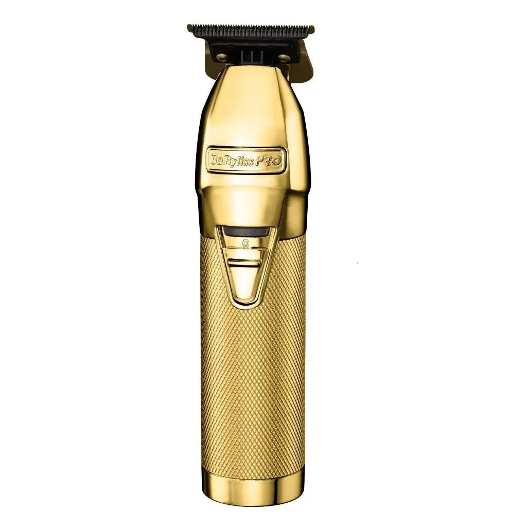 BaBylissPRO Barberology GOLDFX FX787G Men's Professional Titanium Metal Outlining Hair Trimmer, Men's Accessories (Single Item), New, Lithium Ion, High-Torque, Cord/Cordless, 7200 Rpm