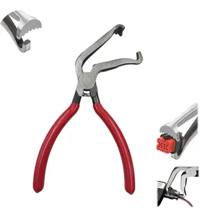 DABATR Electrical Disconnect Pliers, 60 Degree Bent Automotive Connector Pliers, Electrical Connector Removal Tool for Car, Automotive Hand Tools for Push Tab Style Plugs