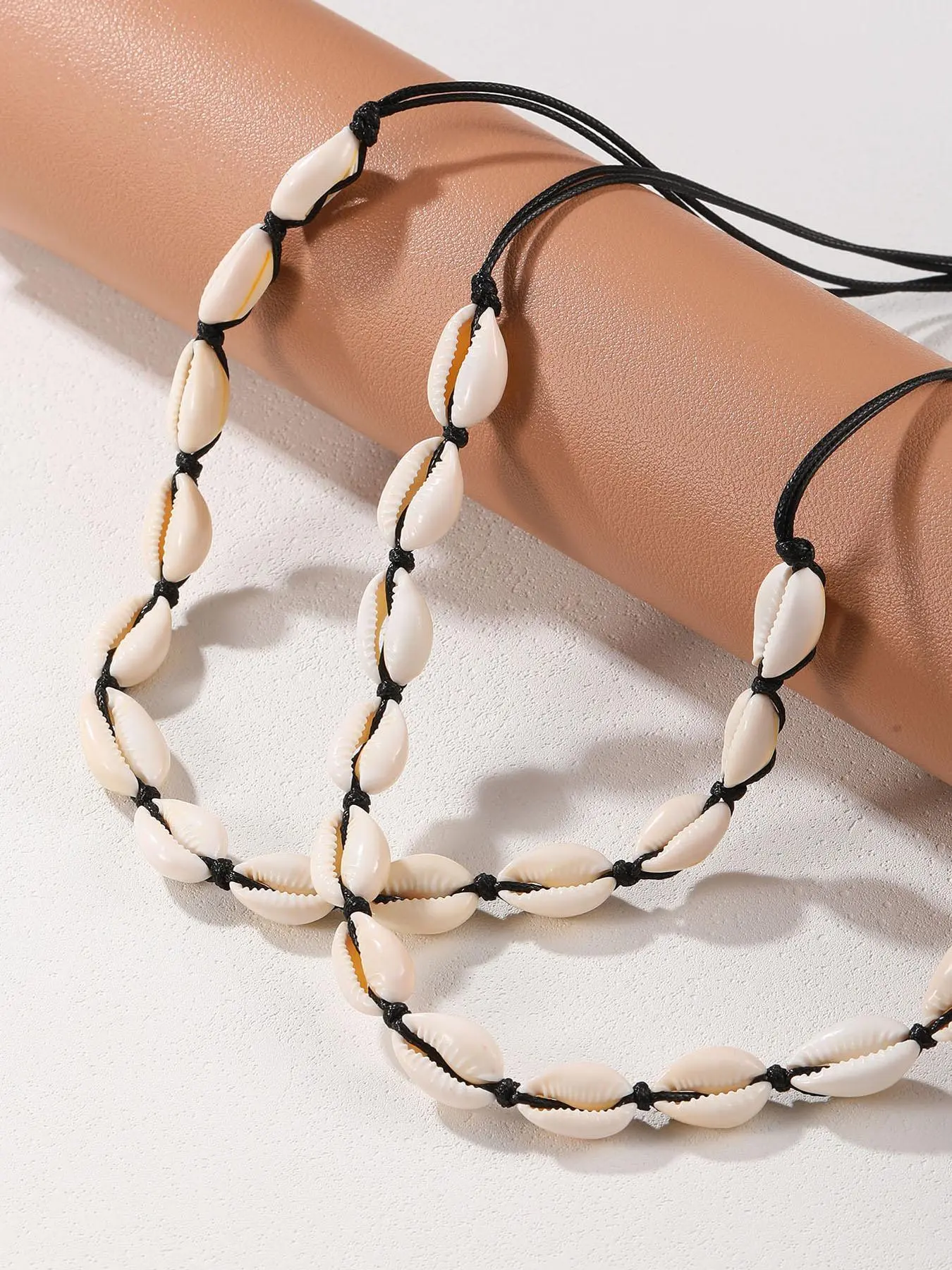 Handmade Hawaiian Style Casual Shell Shaped Pendant Necklace for Women, Boho Style Jewelry for Beach Party Vacation, Trendy All-match & Exquisite Jewelry for Birthday Gift, Modern Versatile Accessories