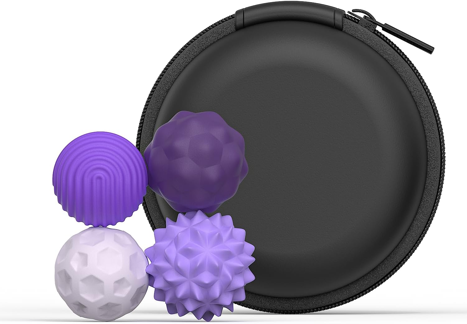 Silicone Magnetic Balls Fidget Toys for Adults & Teens,4PCS Stress Relief Sensory Toys for Autism ADHD Anxiety,Fun Textures Gadgets,Office Desk Toy,Stocking Stuffers for Women Men Teen Gift