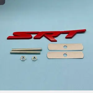 1’pc Universal For SRT Hellcat Front Grille Letter Emblem Badge Nameplate With Screw