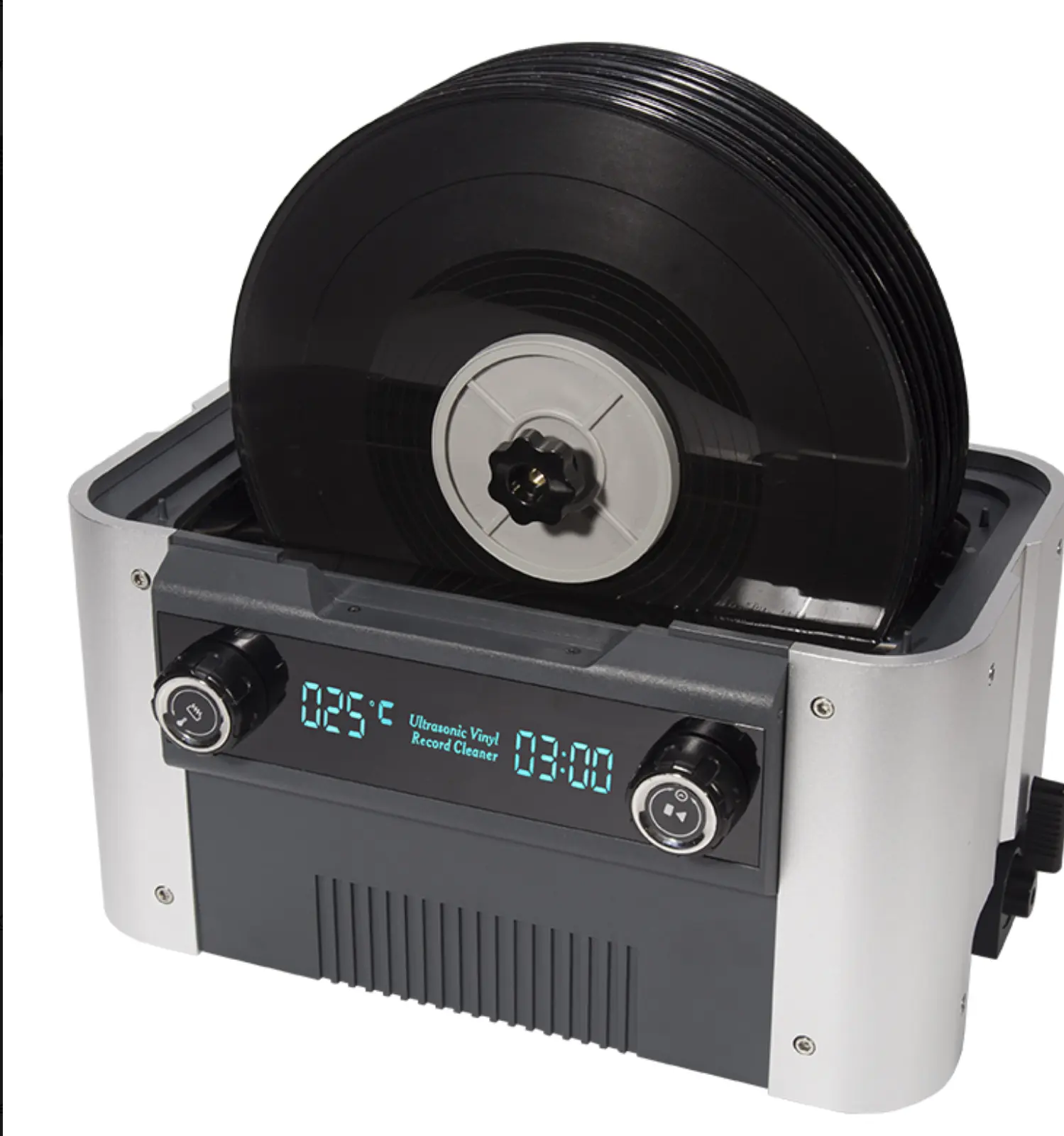 Ultrasonic Vinyl Record Cleaner Machine – Automatic LP Record Cleaning System for 7", 10" & 12" Records with Drying Function