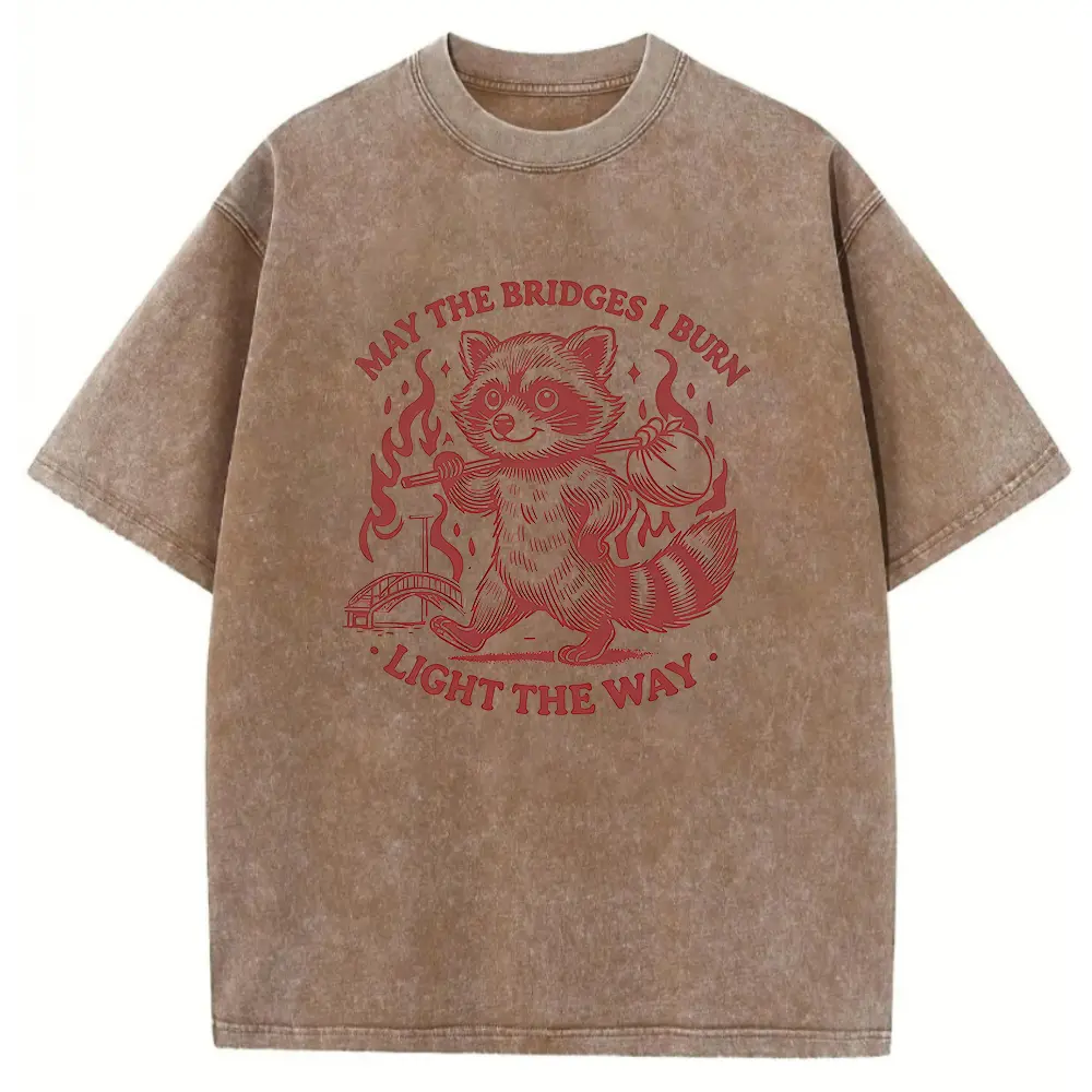 Washed T-shirt-Coffee