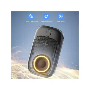 New Wearable Wireless Speaker, USB Type-C Button Style, Handlebar Mounted And Portable, With Microphone For Hands-Free Calls And Music Playback, 600mAh Battery For 18 Hours Of Playback, Suitable For Outdoor Sports, Work And Travel