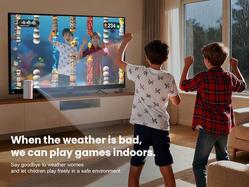 Plug & Play TV Game Box for Kids - 28 Interactive AR Games. No Internet/WiFi Needed. Safe Family Fun & Motion Control (Ages 6-12)