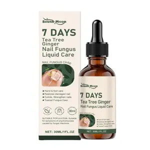 Antifungal Nail Repair Serum with Tea Tree & Ginger, Strengthens & Supports Healthy Nail Growth, Daily Care Treatment Liquid, 30ml, Nail Care