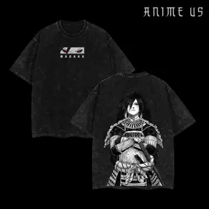 100% cotton Uchiha Madara x Anime Double Printed Washed Tee Unisex Oversize Anime Manga Lightweight Cotton T-Shirt, Gift For Anime Fan Lover , Madara Fan , Madara Shirt , Merch