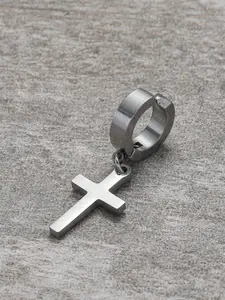 Cross Design Dangle Earrings, Fashionable Jewelry for Men & Women for Party, Daily Clothing Decor, Trendy All-match & Exquisite Jewelry for Birthday Gift, Versatile Earrings