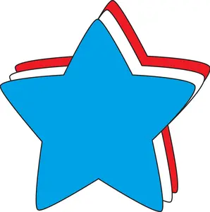 SHAPES ETC. Large Tri Color Creative Foam Cut-Outs - Star
