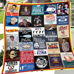 Seinfeld 80s TV Series Funny Vintage Fleece/Sherpa Blanket  30x40 50x60 60x80 inches, Blanket Gift For Women Men, Movie Gift For Fans