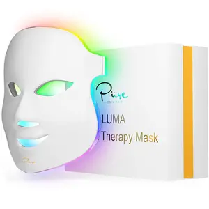 LUMA Light LED Therapy Facial Mask with 7 Modes for Sensitive Skin Repair & Rejuvenating Sets by Pure Daily Care