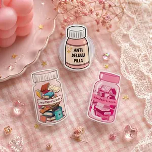 Funny Anti Delulu Phone Grip, Trendy Meme Phone Stand Holder, Cute Aesthetic Cell Phone Grip Accessory For iPhone Samsung