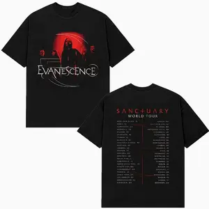 Evanescence 2026 World Tour Merch Group Itin Two Sided T- Shirt