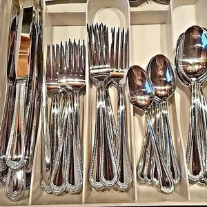 20 Piece Silverware Set Stainless Steel Flatware Set Service for 4