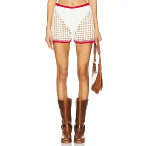 superdown Bronwin Short in White & Red