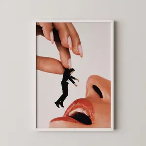 [SALE UP TO 50% + FREE SHIP] Maneater Feminist Art Print  Bold Femenine Wall Decor Poster