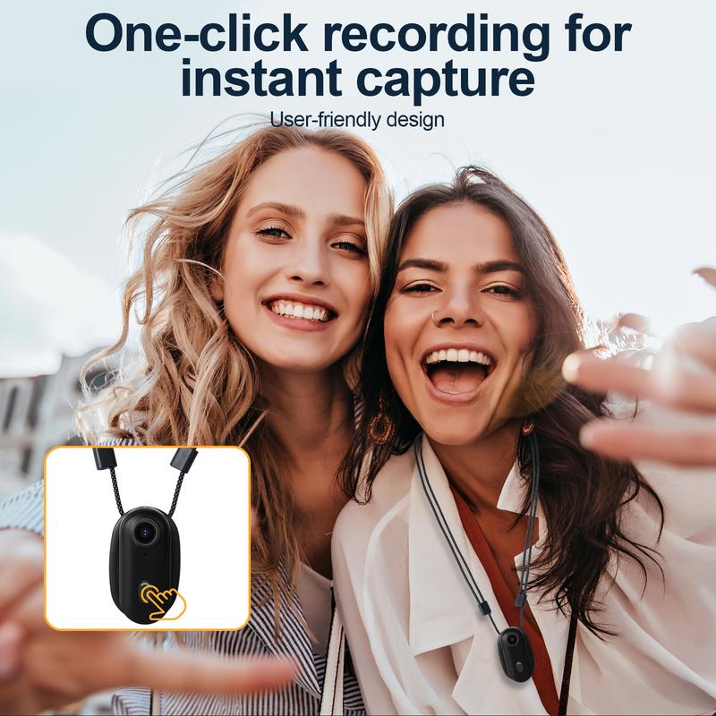 NUISK Thumb Action Camera, Thumb POV Portable Body Cam, Tiny Size, Hands Free, Mount Anywhere Magnetic Sport DV, Bike Cycling, Pet, Vlogging Card Water Proof, Anti-Shake,Tiktokcreators Ideal Gift for Girls, Boys Teenagers, and Beginners, Birthday Gift