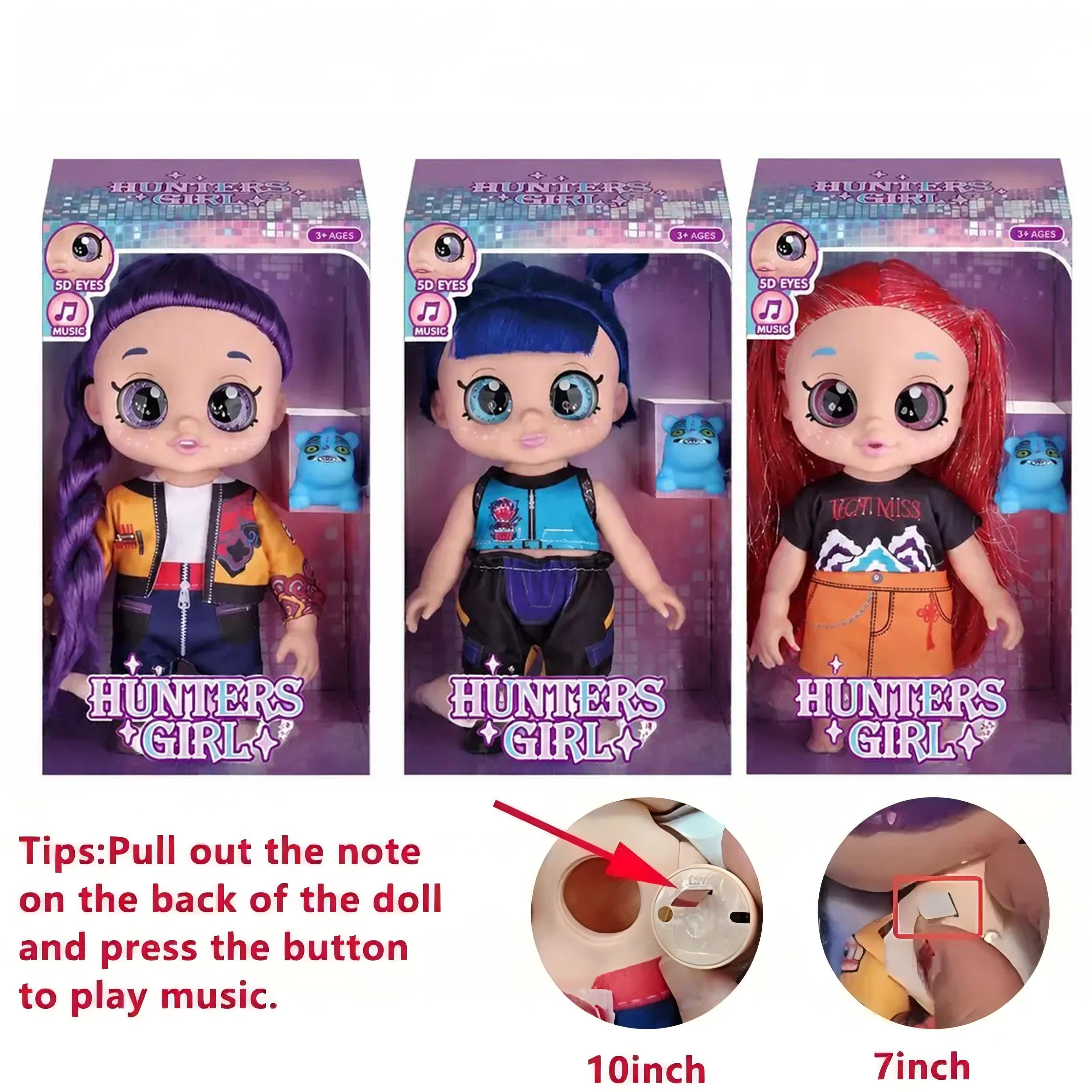 K-pop doll anime action figure set, 10 inches, 5 joints, can play music, dolls, gifts for kids, toys for girls & boys