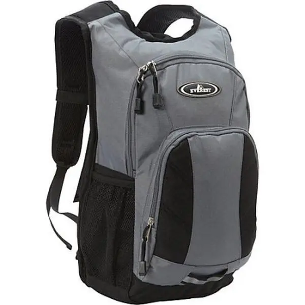 212 MAIN Everest HK100-DGRY-BK Mini Hiking Pack - Dark Gray & Black, Lightweight Hiking Camping Rucksack, Functional Storage Durable Outdoor Travel Bag, Durable Outdoor Rucksack