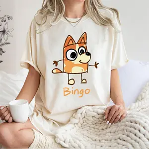 Bingo Classic T-shirt, Bingo Minimalist Shirt, Blu3y Bingo Funny Cute, Blu3y Bingo Family Retro Shirt, Mother's Day Gift, Gift For Mom