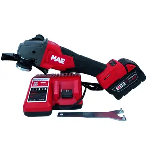 MAE 125mm Brushless Angle Grinder, Variable Speed Tool For Construction And Household Cutting Work professional grade