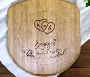 Custom Pizza Board Personalized Pizza Peel Housewarming Gifts for Wife Anniversary Gifts Wedding Gifts Engagement Gifts for Friends Bamboo Chopping