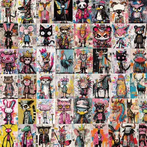 Street Art Graffiti Sticker, 50pcs/set Waterproof Self Adhesive Decor Paper, Decoration Stickers for Gift Greeting Card Water Bottle Laptop Phone, Ornaments