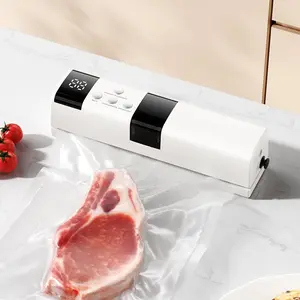 Portable USB Rechargeable Vacuum Sealer Machine, Automatic Air Sealer, Multi-Functional Automatic Food Sealing System, 1200mah Battery, Kitchen & Outdoor Use