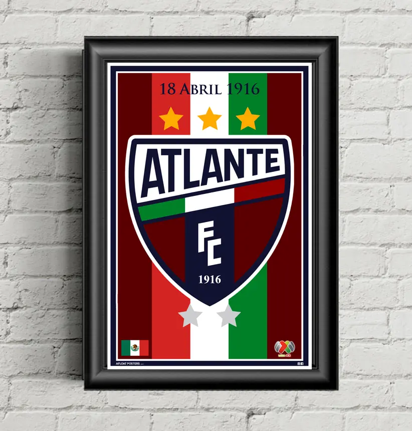 (Mexico) Atlante FC - Poster Wall Art for home or office