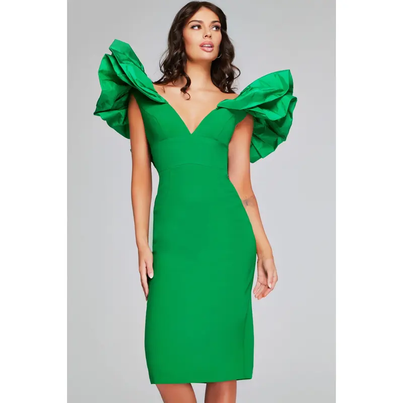 emerald green wedding guest - TikTok Shop